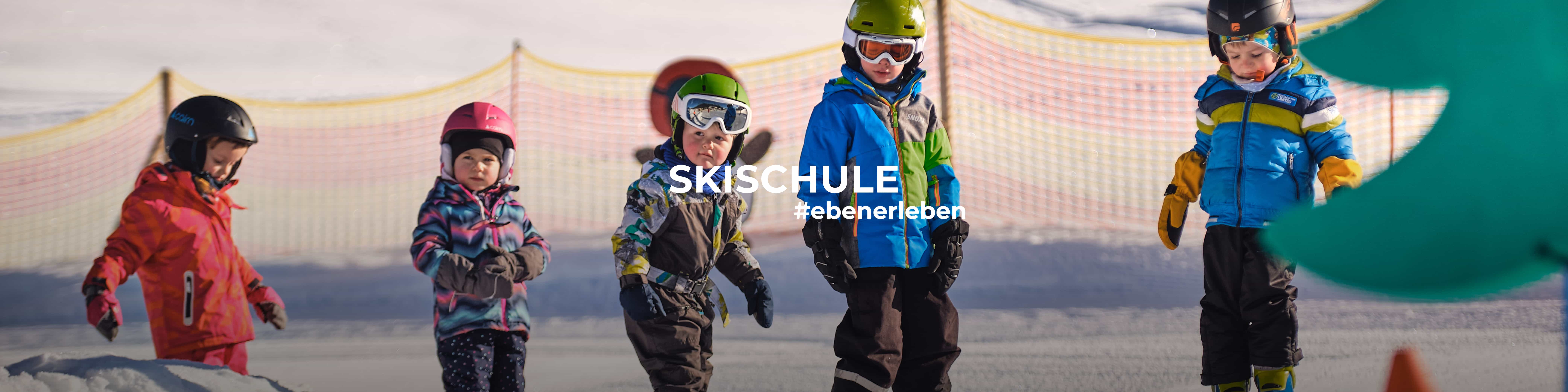 Skifahren lernen wie die Profis in der Kinderskischule Eben