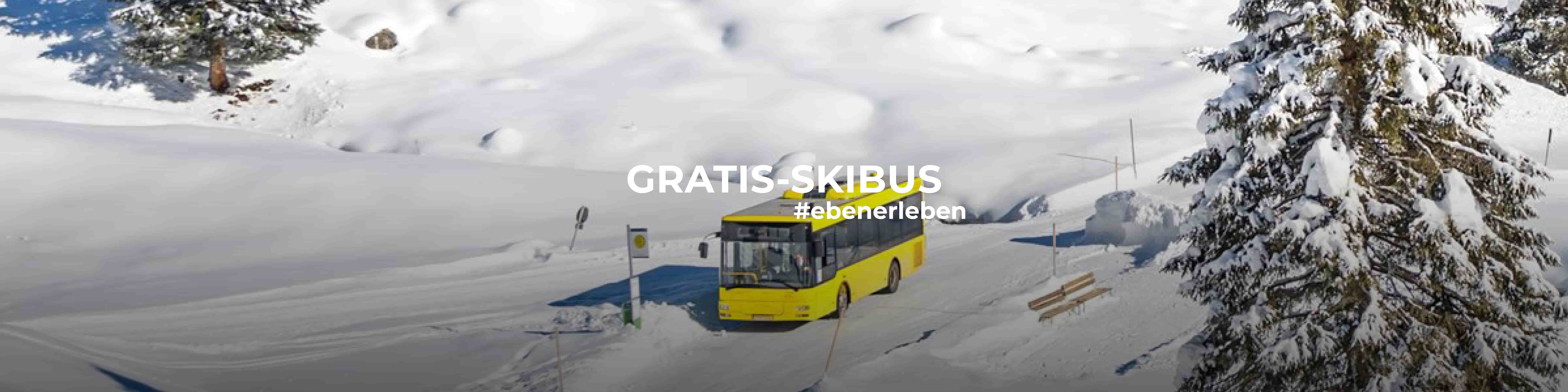 Free ski bus available in Eben and its surrounding villages